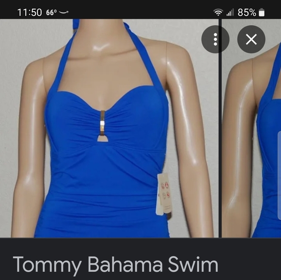 Tommy Bahama halter swimsuit. Royal blue. Size 4 - Picture 2 of 13